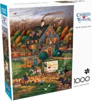 Buffalo Games Charles Wysocki Secret Passage Inn 1000 Piece Jigsaw Puzzle New