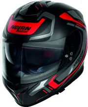 Nolan N80-8 Ally N-Com, full face helmet , color: Matt Black/Grey/Red , size: XL