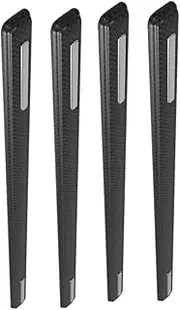 MUCKLILY 4PCS Car Door Protector Strip Durable Scratch Rubber Bumper Sticker for Edge Protection Flexible Wear Resistant Design Fit for Cars Black Style