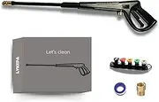 Handy Pa Pressure Washer Gun with Extension Wand, 33.5 inch, 2320 PSI, M22 Fittings. Replacement Pressure Washer Sprayer and Wand Set. Ideal for Car, RV, and Home Wash