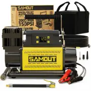 SMAOUT 12V Digital Air Compressor, Offroad Portable Inflator 7.06 CFM, Air Pu...