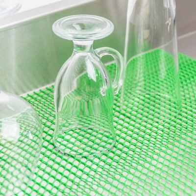 GREEN BAR/SHELF PLASTIC LINER FOR BAR GLASSES/HOME SHELF (ONE ROLL OF FIVE FEET)