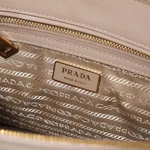 Prada 1BA863 倒三角標 Saffiano 小牛皮小款 Galleria 殺手包 沙色