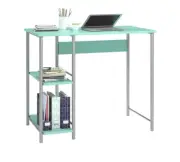 Spearmint Computer Desk Light Easy Assembly Girl's Dorm Bedroom Office Furniture