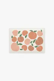 Bath Mat | Orange Bath Mat Sweet Peach Bath Mat | Ruggable