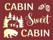 Stencil Joanie Sweet Cabin Bear Pine Cone Trees Mountain DIY Rustic Craft Signs