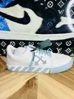 Off-White Mens Canvas Vulcanized White Blue Men’s 12 Rare Virgil Unc