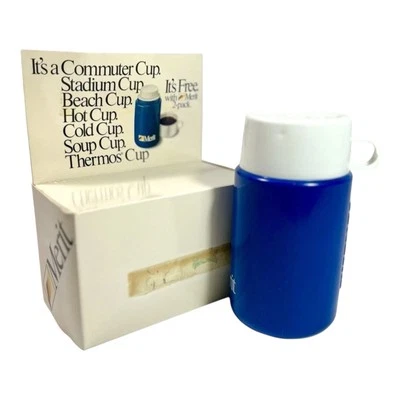 Merit Cigarettes Plastic Thermos Mug Cup 1991 In Box Unused