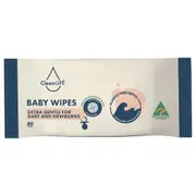 Organic Cleanlife Extra Gentle Wipes for Baby and Newborns 80pk – Fresh, healthy organic delivery | Doorstep Organics