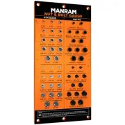 Thread Checker with All-Metal Board, Nut & Bolt Thread Checker, Bolt Size and...