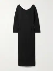 [The Row] The Row - Tulip Wool-blend Midi Dress - Black - US0 US 0 Black