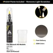 Touch Up Paint For Renault All Models CL Dark Driftwood With Polish Paste