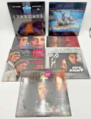 (7) NEW SEALED LASERDISC LD- STARGATE, RIVER WILD, OUTBREAK, UNDER FIRE