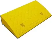 XFAK 5" Rise Threshold Ramp, Plastic Driveway Curb Ramp, Portable Ramps, Lightweight Car Slope Ramp for Pets Scooter Wheelchair Motorycle-Non-Slip Surface (Color : Yellow, Size : 50x27x13cm)