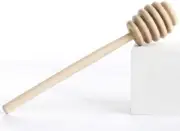 Package of 12 Unfinished Wood 6-1/4" Honey Dippers
