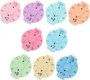 HONITANO 9pcs Educational Math Fidget Toy for Boy Girl Multiplication Division Learning Sensory Finger Gyro Game for Birthdays Holidays