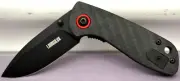 Laurisilva D2 Steel 2.3" Flat Blade Carbon Fiber Handle Folding Knife--New other