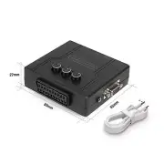 RGBS VGA to YPBPR Converter SCART to YPBPR For 480i 480p 576i 576p 720p 1080i F