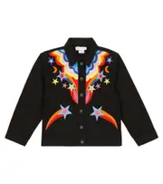 [Stella McCartney Kids] Stella McCartney Kids Embroidered denim jacket Y 6 blue
