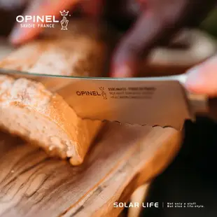 法國OPINEL Les Forges 1890 Bread Knife 21cm麵包刀(山毛櫸木刀柄)#OPI_002284.鋸齒麵包刀 木柄蛋糕刀 麵包切片刀 不鏽鋼吐司刀 蕃茄刀牛排刀