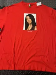 Brand New Color Bars x Aaliyah Red Men's T-Shirt Size XXL playboy supreme kith