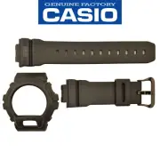 Genuine CASIO G-SHOCK DW-6900MS-1 (1289) Black Rubber watch band & bezel set