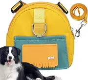 dog backpack to wear, dog saddle backpack dog saddle bag pet harness supporting treat pouch large capacity treat pouch for chi