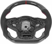Carbon Fiber Steering Wheel Nappa Perforated Leather Fi T Compatible With Toyota GR Supra A90 2020+ Flat Bottom Steering Wheel Arrivals