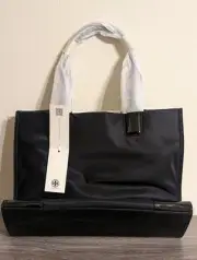 Tory Burch Small Tote Ella Black Chic NWT Preppy Handbag Luxury Tote