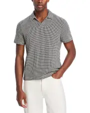 The Men's Store at Bloomingdale's Houndstooth Cotton Knit Polo Shirt - Exclusive