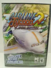 Airline Tycoon 2 - Gold Edition(PC DVD-Rom Software) Airline Sim, Factory Sealed