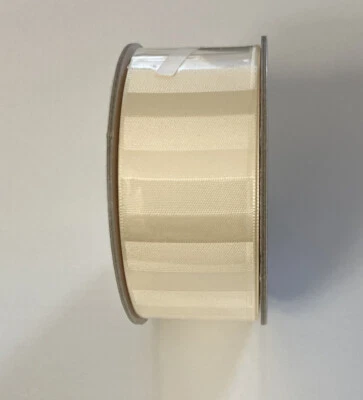 NEW! Stampin Up! Very Vanilla Subtle Stripes Satin Ribbon/LL