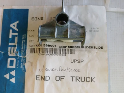 Delta 430-01-355-0001 Guide ( HSS-507 )w/Guide Slider Pin 24" scroll Saw NOS OEM