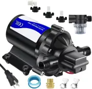 110V on Demand Water Pump 50 Psi Water Pressure Booster for Home Utility Water