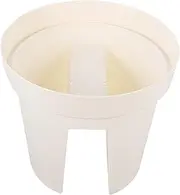 BAZEITFLOW 1Pc Thickened Plastic Flower Pot for Balcony Railing Creative Simple Style Planter Container for Succulents and Flowers Durable and Space Saving Garden Decor