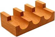 Llazsybz Wood Sushi Taco's Holder for The Presentation of Sushi Hand Rolls on The Table, 3 Grid