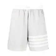 [Thom Browne] Thom Browne 4-Bar Stripe Track Shorts I NUMERIC GREY