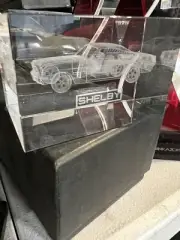 Shelby 3d laser etched crystal glass