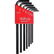 EKLIND 10207 Hex-L Key allen wrench - 7pc set SAE Inch Sizes 5/64-1/4 Long