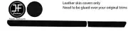 BLACK STITCH DASH DASHBOARD TRIM SUEDE COVERS FOR RENAULT CLIO MK2 2001-2005 (for: Renault)