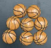 8 pc x 1" Basketball Resin Flatbacks Cabochon