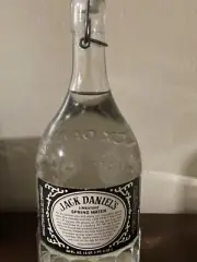Vintage Jack Daniels Limestone Spring Water Embossed 50 Ounce Bottle w/ Stopper