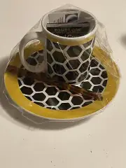 Gift Get Well Honeycomb Tea Set with 2 Tea Bags & 2 Honeystix Friendship