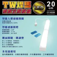 在飛比找PChome24h購物優惠-【TW焊馬】H5258 LED智能 人體 感應 開關 充電式