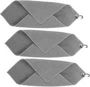 Microfiber Wet Towels for Golfing Portable Golfing Towels 3 Pack Accessory