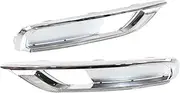2Pcs LED Car Daytime Running Light Front Bumper Fog Lamp DRL Yellow Turn Signal Light for Honda CRV CR-V 2015 2016-White