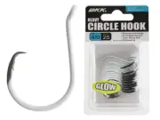 BKK Heavy Circle Hooks Glow Bulk Pack 4/0 Qty 25