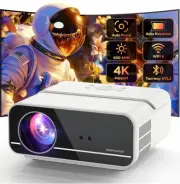 DBPOWER Projector 600ANSI Auto Focus/Keystone 1080P 4K 5G WiFi and Bluetooth