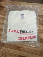 I Am A RIDGID Champion Tool Company Logo Unisex T-Shirt Size XL NEW