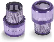 Pack of 2 Hepa Filters for Dyson v12 Detect Slim Absolute Extra Fluffy Total Clean Motorhead Complete Battery Vacuum Cleaner